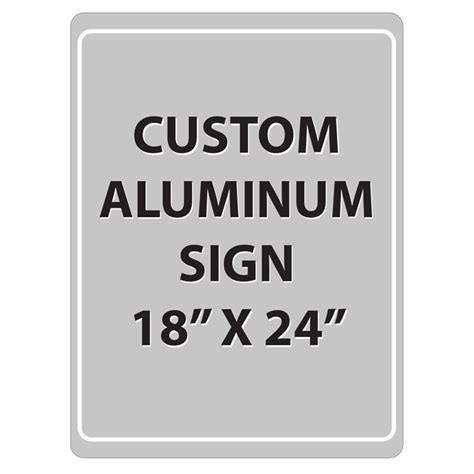 18 x 24 metal sign sheet|aluminum yard sign.